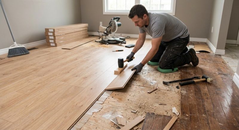 Laminate Floor Replacement in Lancaster, TX