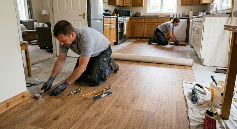 Linoleum Flooring Replacement in Waxahachie, TX