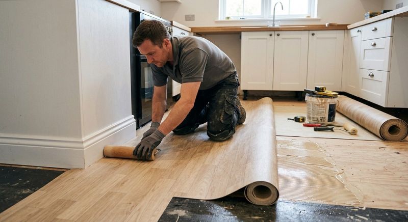 Sheet Linoleum Installation in Seagoville, TX