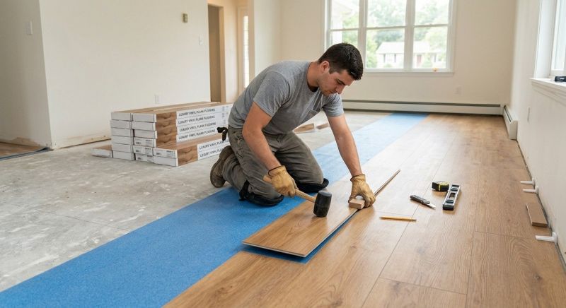 Vinyl Plank Floor Installation in Waxahachie, TX